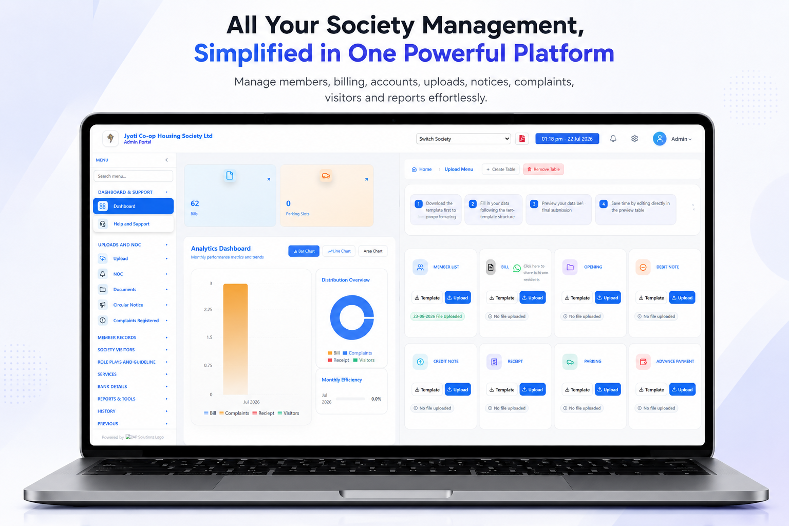 Society Manager Dashboard